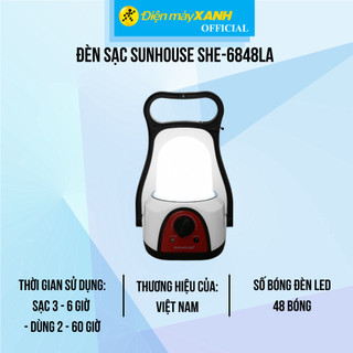 Đèn sạc sunhouse she-6848la