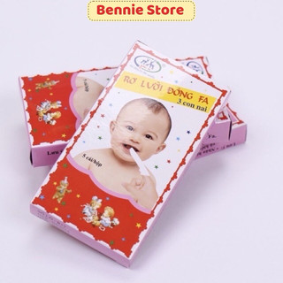 Combo 10 hộp rơ lưỡi Đông Pha (50 chiếc), Gạc rơ lưỡi cho bé