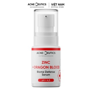   Chính hãng AcneCeutics ZINC + DRAGON BLOOD Serum Kẽm Huyết Rồng Giảm Viêm Kiềm Dầu và Ngăn Ngừa Mụn 