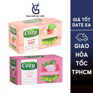 Trà Cozy túi lọc đủ mùi ( Đào - Vải - Dâu - Gừng - Hồng Trà - Ô long)