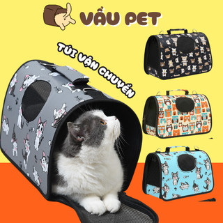 Túi Vận Chuyển Chó Mèo Tiện Lợi - Túi xách thú cưng Vẩu Pet Shop (Màu Ngẫu Nhiên)