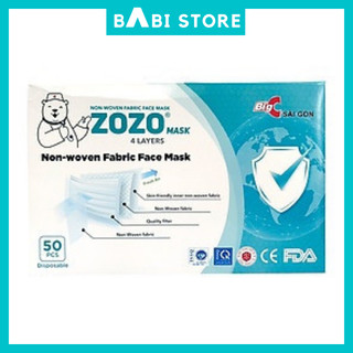 [Loại 1 Tốt Nhất] Khẩu Trang Y tế ZoZo Mask 4 layers Big C Sài Gòn