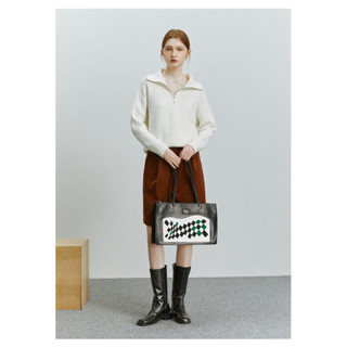 Áo len cổ lọ khoá kéo đi lạnh, áo len nữ mùa đông, áo len dày dặn, áo len cổ lọ