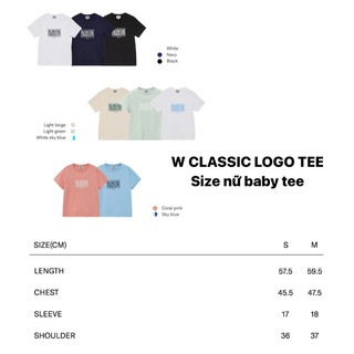 Order - Marithe W Classic Logo Tee (Form ôm)