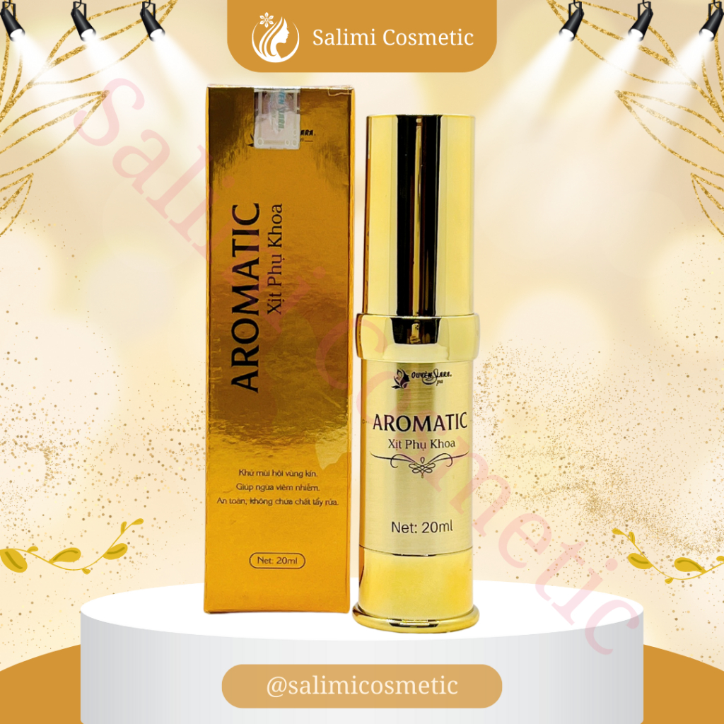 Xịt Phụ Khoa AROMATIC Quyên Lara 20ml, Khử Mùi Hôi, Ngừa Viêm Nhiễm, Vùng Kín Thơm, Hồng, Se Khít