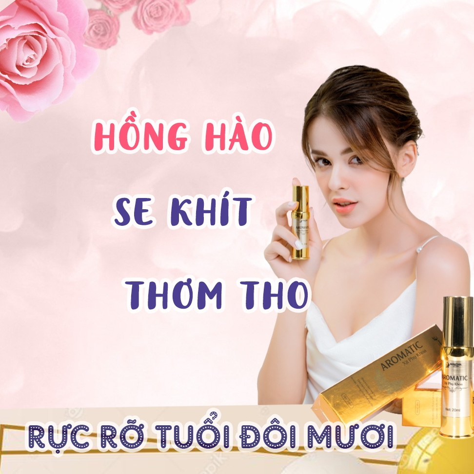 Xịt Phụ Khoa AROMATIC Quyên Lara 20ml, Khử Mùi Hôi, Ngừa Viêm Nhiễm, Vùng Kín Thơm, Hồng, Se Khít