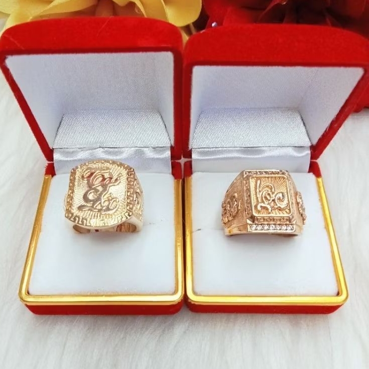 Nhẫn Nam Tài Lộc Và Lộc Đồng Đỏ Màu Miền Tây 750
