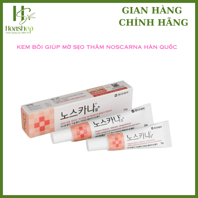 Kem Hỗ Trợ Mờ Sẹo Thâm Mụn Noscarna Gel 20g