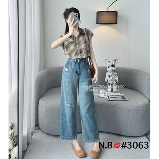 Quần Jean xuông nấm rách mã 3063
