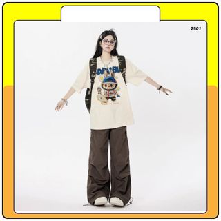 Áo thun nữ, Áo phông LA BUBU form rộng chất đẹp