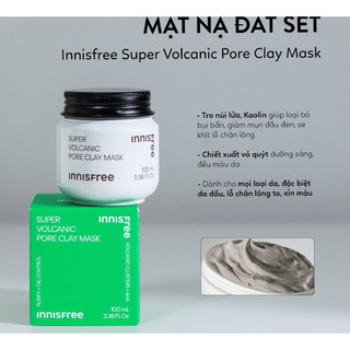 [NEW] MẶT NẠ HÚT MỤN BÃ NHỜN ĐẤT SÉT INNISFREE