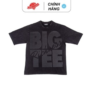 Áo thun RICHNESS BIG TEE SHIRT ( BLACK WASH ) - WASHED TEE - Cotton 100% 2 chiều Định lương 250GSM - Bigsize
