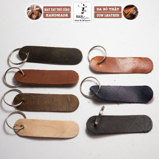 Móc balo, chìa khoá RAM da bò thật handmade