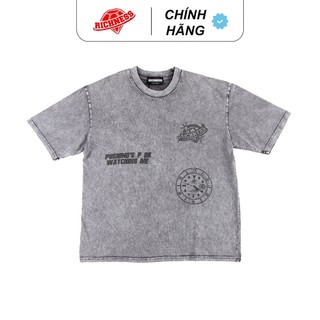 Áo thun richness watching me t-shirt - washed tee - cotton 100% 2 chiều định lương 250gsm - bigsize