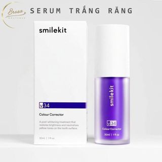  Serum làm trắng răng Smilekit V34 kem đánh răng làm trắng răng tại nhà hiệu quả sau 7 ngày Brosa 
