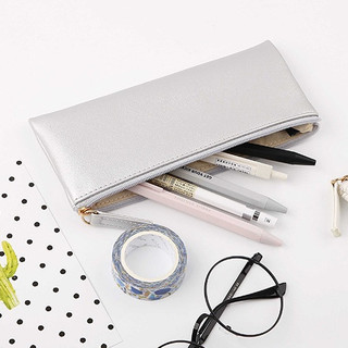 Túi tiện ích đựng bút Classy , đựng mỹ phẩm chất liệu da PU lì, in logo mặt trời SUNNY xinh xắn