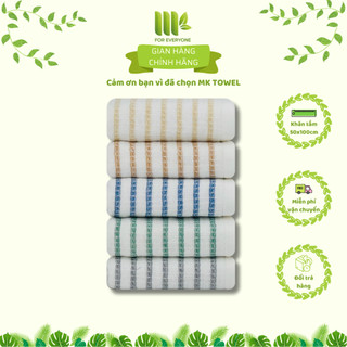 Khăn tắm size 50x100cm khăn size lớn khăn cao cấp MK Towel 100% Cotton mẫu XK05 nhiều màu