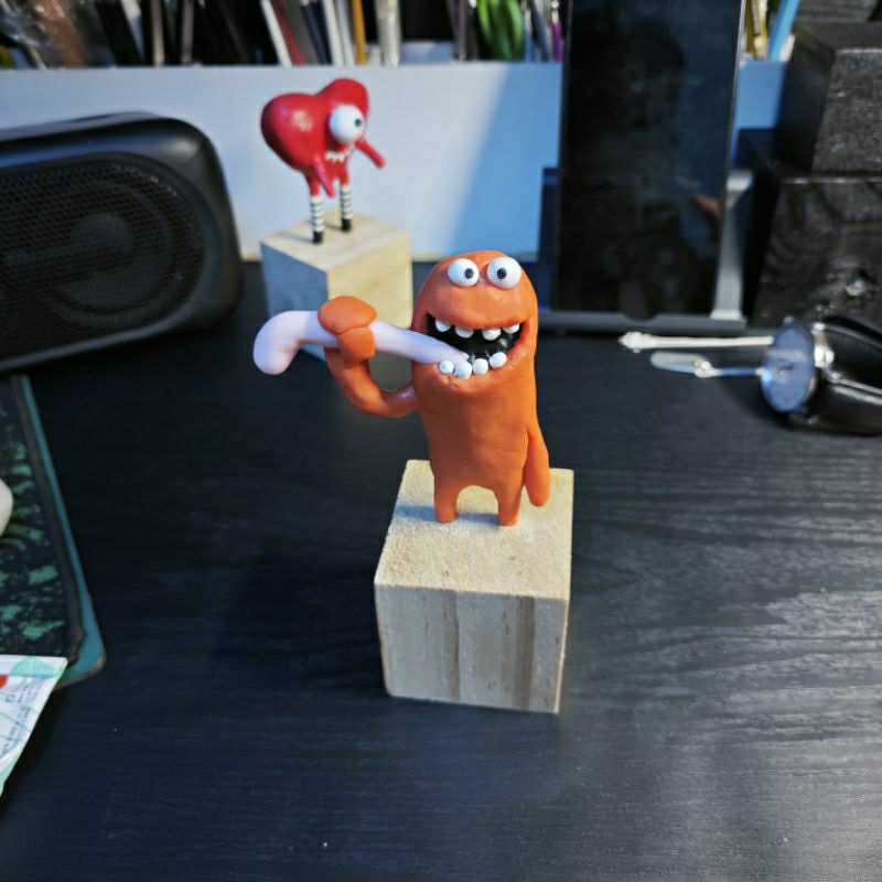 Mô hình handmade Orange polymer clay