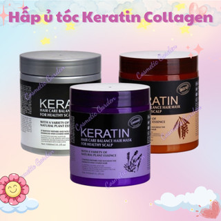 Kem ủ tóc keratin collagen 1000ml lavender brazil nut