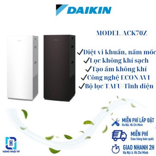 Máy lọc không khí daikin ack70z-w công nghệ twin streamer model 2024