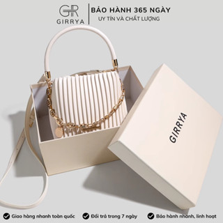 Túi xách nữ cầm tay GIRRYA M40 - Túi xách nữ đeo vai hình đám mây xếp li đa dạng kiểu đeo mẫu mới 2024