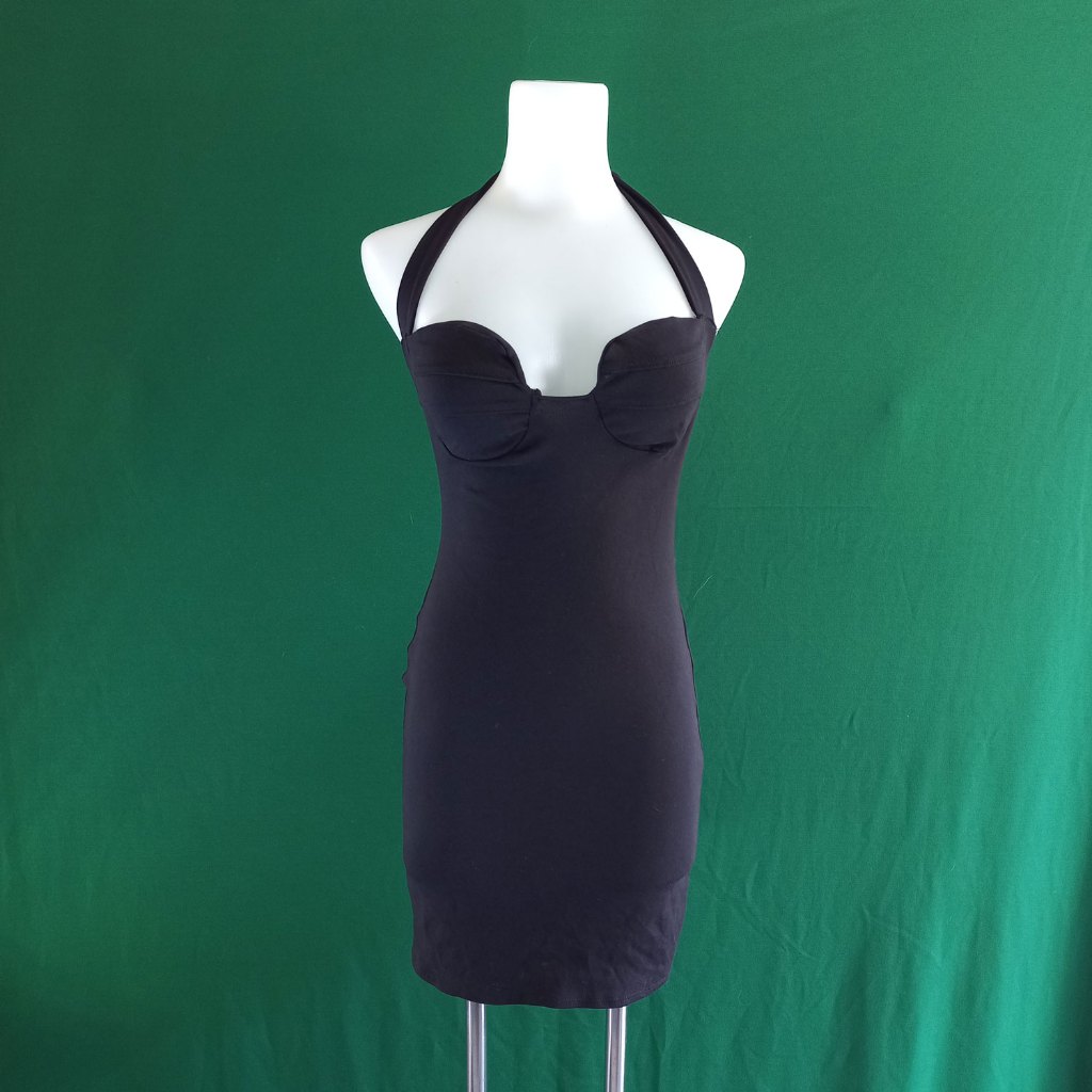 Đầm thun ôm body màu đen