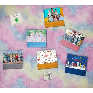 Lịch để bàn 2024 nhóm nhạc army bangtan idol kpop size lớn LB6 có ngày âm