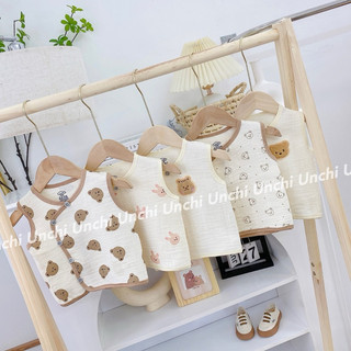 Áo ghi lê bé trai bé gái sơ sinh phong cách Hàn Quốc mỏng nhẹ giữ ấm cho bé