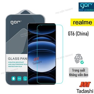 Kính cường lực Gor Realme GT6/ GT7, Realme GT5/ GT8, Realme Neo 7, GT Neo 5/ Neo 5 SE Trong Suốt 9H Vát 2.5D - Hãng Gor