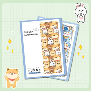 Vở kẻ ngang hải tiến 80 trang funny 5457 - định lượng 70gsm - mua 10 quyển tặng 01 bút bi