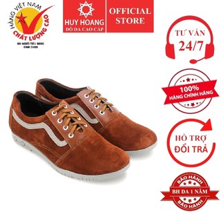 Giày thể thao Huy Hoàng cột dây màu vàng bò HP7747
