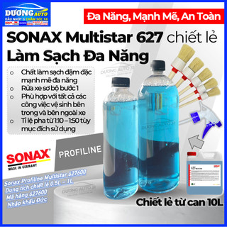 Chiết lẻ Sonax 627 Multistar 627600 Nước Rửa Đa Năng Vết Bẩn Nặng Trên Xe Dùng Ngoại Thất Và Nội Thất - DUƠNG AUTO 31