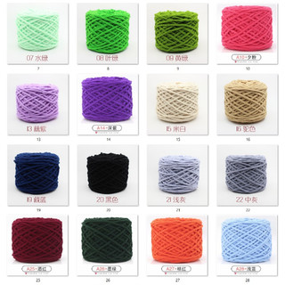 Len nhung đũa sợi 5mm màu trơn