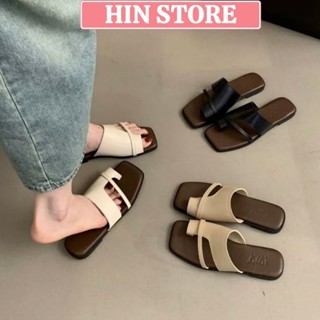 Dép xỏ ngón nữ đế bệt thời trang Hàn Quốc da PU mềm, dép sandal nữ đi biển, đi chơi sang chảnh hottrend 2024 MS05