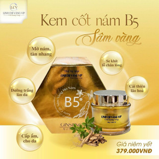  Kem Cốt Nám B5 Sâm Vàng Linh Chi Vàng Vip Giúp Mờ Nám Tàn Nhang Dưỡng Trắng Da Cấp Ẩm 25g 