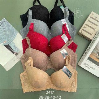 Áo lót có gọng đệm mỏng cúp C to size lớn, áo ngực nữ REN bản to ngoại cỡ bigsize cho người béo 2417