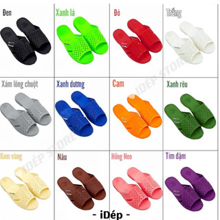 Dép Tổ Ong Nam Nữ Đế Dày Nhiều Màu iDEP 𝐃𝐋𝟎𝟏𝟓 Êm Chân Chống Trượt Đi Trong Nhà, Đi Biển Mùa Hè (15 Màu)