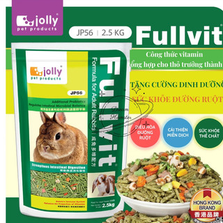 Thức ăn nén Fullvit bổ sung vitamin và men tiêu hóa cho thỏ trưởng thành, thỏ lớn