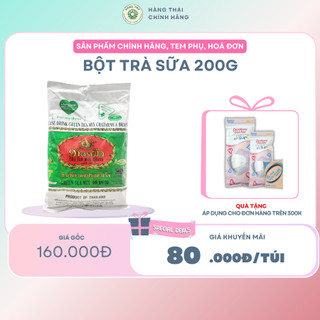 BỘT TRÀ SỮA 200G - thơm ngon chuẩn vị đảm bảo tiêu chí nhanh, gọn, dễ dàng tự pha chế tại nhà.