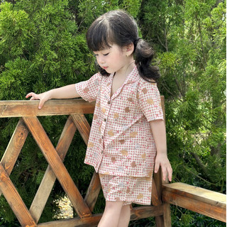 Bộ pijama cho bé họa tiết gấu caro - Bearie Pijama