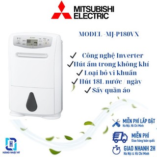 Máy hút ẩm mitsubishi mj-p180vx công suất hút 18l/ ngày , hàng nội địa nhật