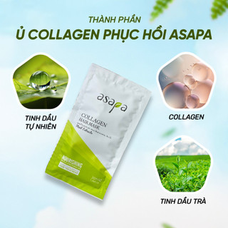 Kem ủ Collagen Keratin phục hồi tóc hư tổn Asapa 30ml