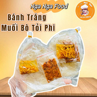 Bánh tráng muối bò tỏi phi giòn