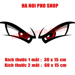 Tem Đôi Mắt mẫu mới 2024, Phản Quang, chống nước [HNP Studio kèm quà tặng tem nhỏ 10k]