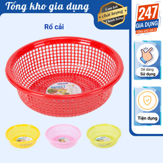  Rổ cải rổ nhựa tròn Duy Tân rổ nhựa lỗ lớn 