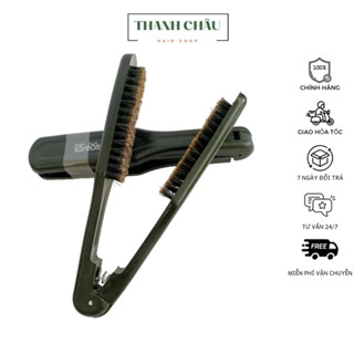  Lược kẹp duỗi kéo ép tóc lông 2 mặt 