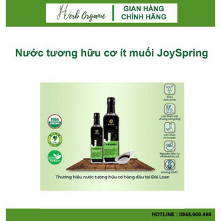 Nước tương hữu cơ ít muối JoySpring