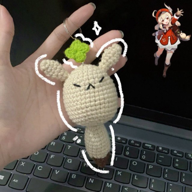Móc khoá len Dodoco đeo ba lô Klee Genshin Impact [handmade]