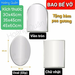 Gương soi treo tường nhiều mẫu kèm pas ốc vít