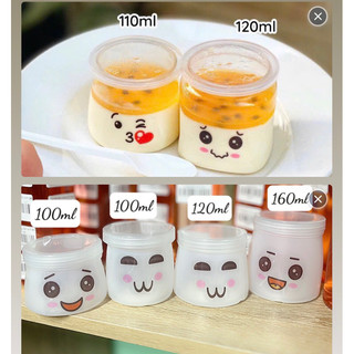 Set 10 hũ sữa chua, hũ panacota, hũ sữa chua trong - nhựa an sương